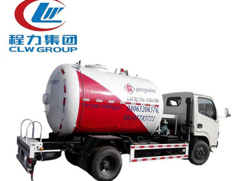 4X2 Dongfeng 5000 Liters LPG Transport Trucks