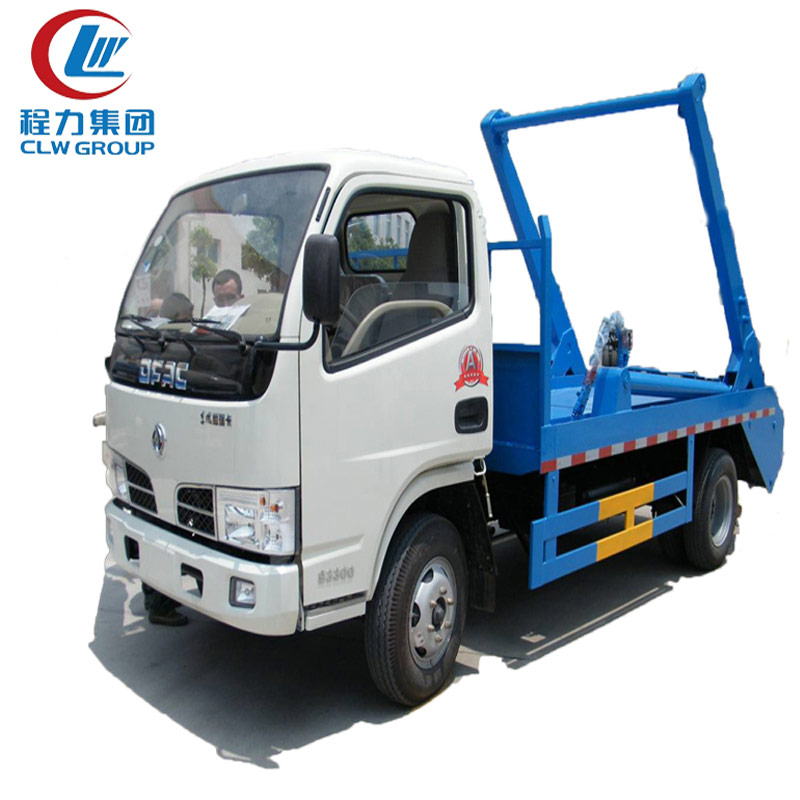 4X2 Dongfeng 5m3 Swing Arm Garbage Trucks