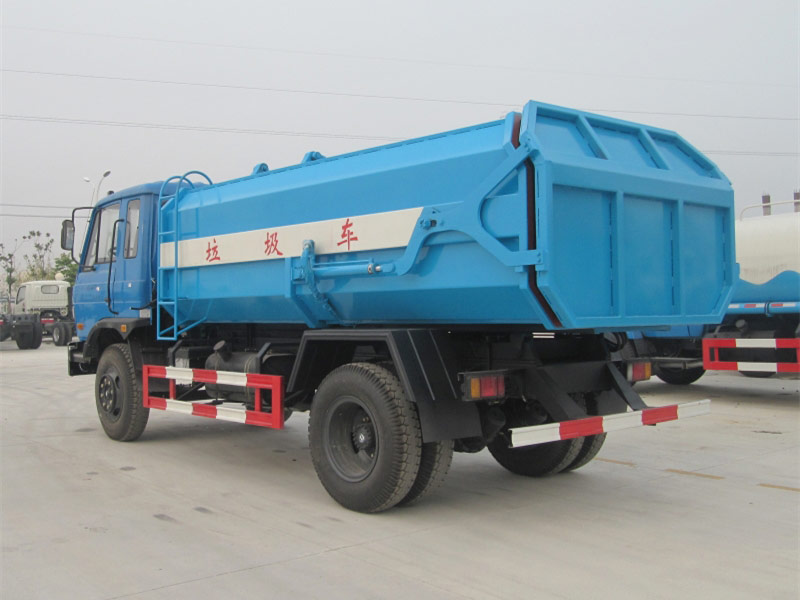 4X2 Dongfeng 5CBM Side Loader Garbage Trucks