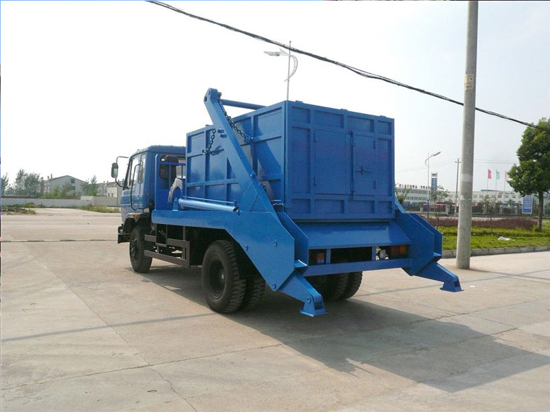 4X2 Dongfeng 5m3 Swing Arm Garbage Trucks