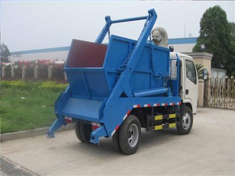 4X2 Dongfeng 5m3 Swing Arm Garbage Trucks