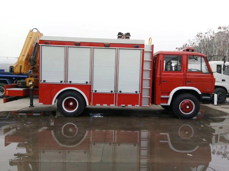 Fire Rescue Truck With 10 Ton Xcmg Crane