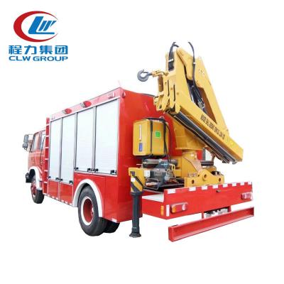 Fire Rescue Truck With 10 Ton Xcmg Crane