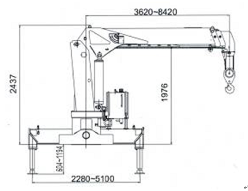 Dongfeng 3Tons Sliding Platform Recovery Truck With Crane