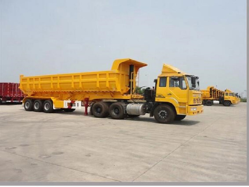 3 Axles U Shape 60 Tons Tipper Trailers