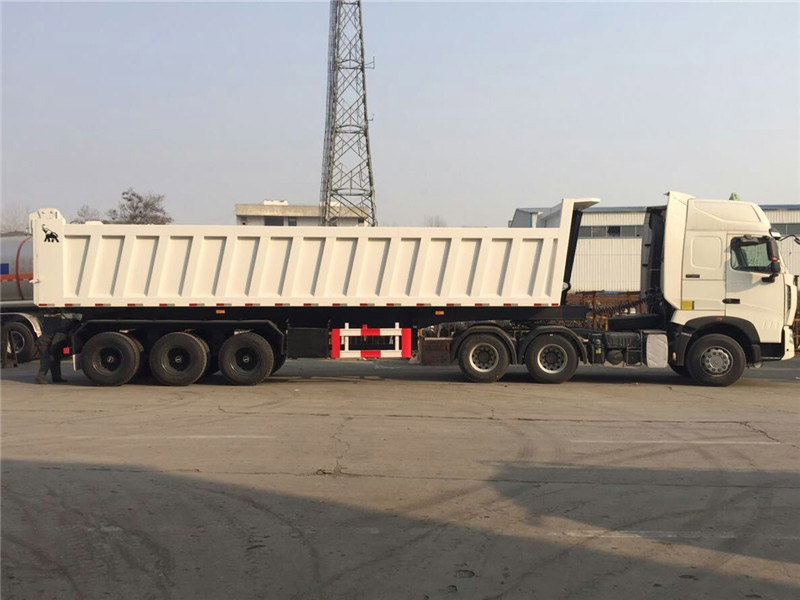 3 Axles U Shape 60 Tons Tipper Trailers