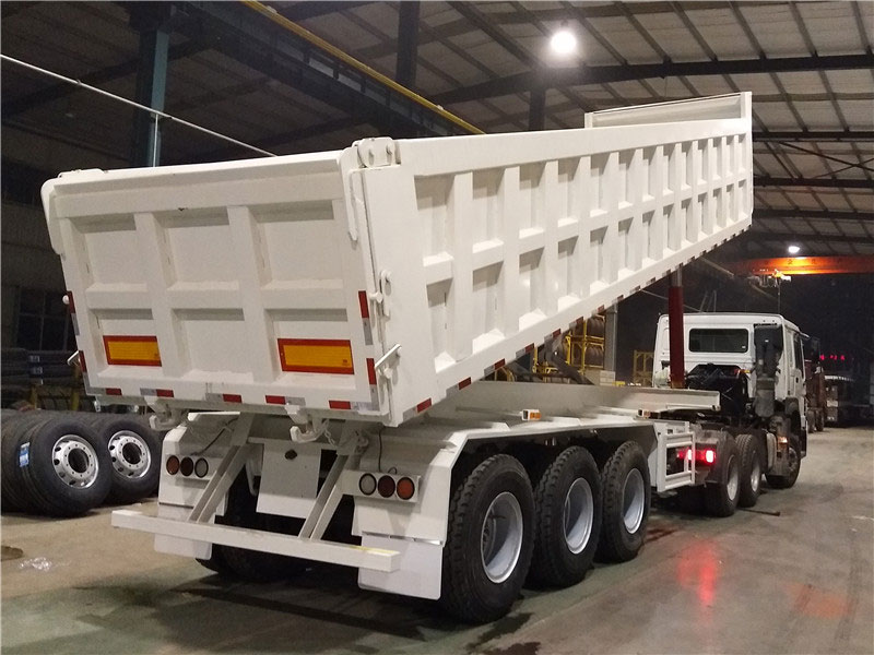 3 Axles U Shape 60 Tons Tipper Trailers