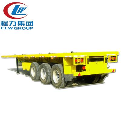 3 Axles 40Ft Flatbed Container Semi Trailers