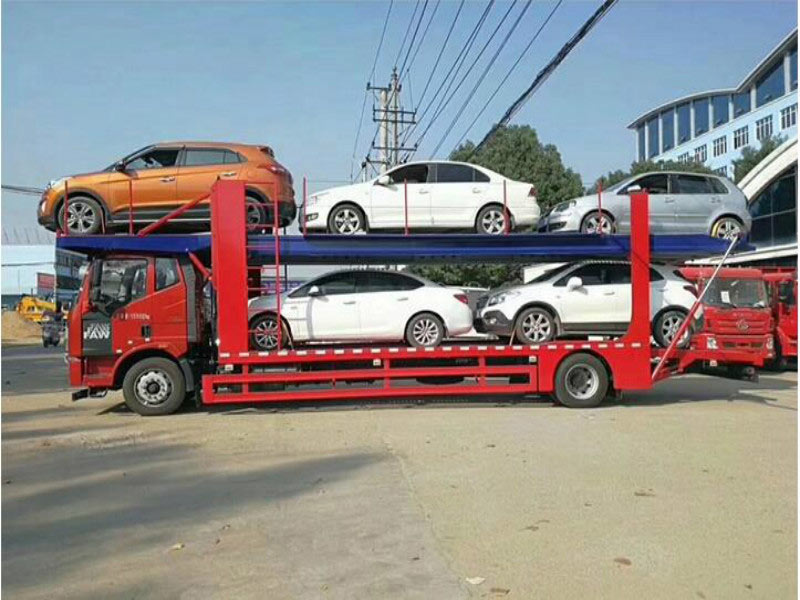 4x2 FAW Car Carrirer Truck for 5 Sets Cars
