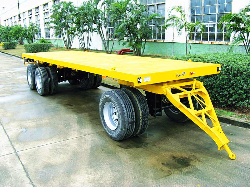 2 Axle Low Bed Dollytrailer With Turntable