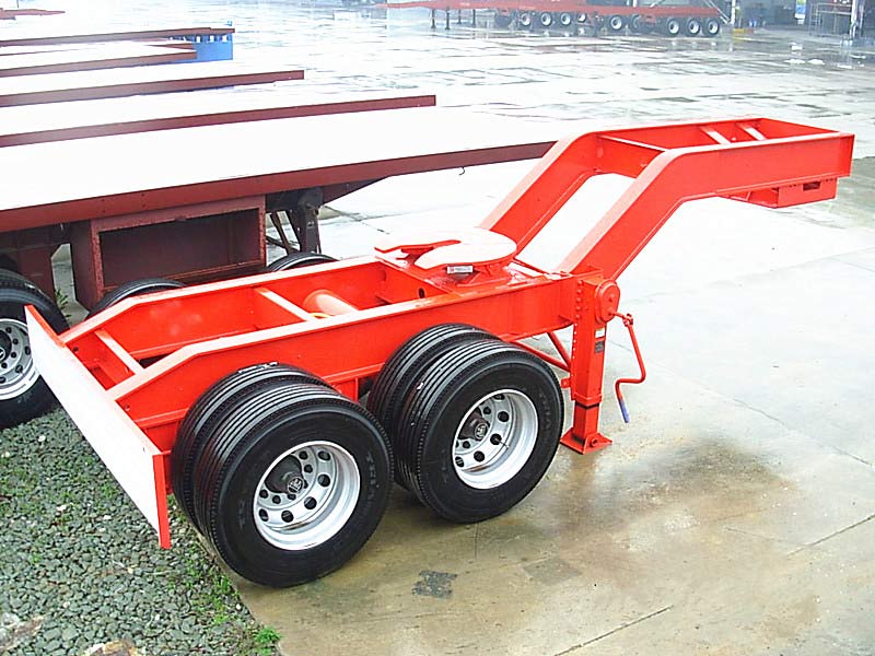 2 Axle Low Bed Dollytrailer With Turntable