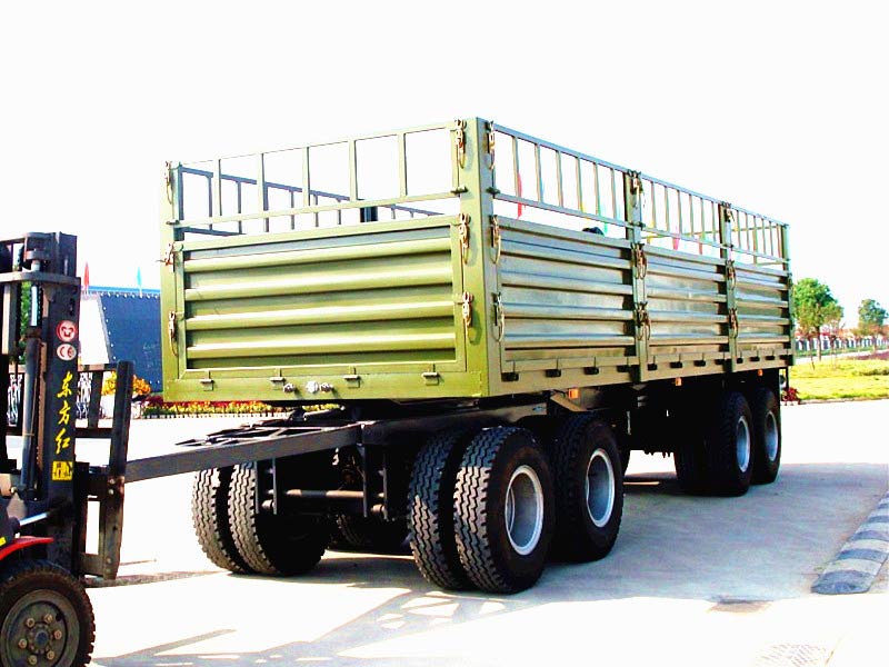 2 Axle Low Bed Dollytrailer With Turntable