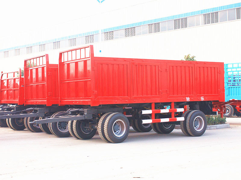 2 Axle Low Bed Dollytrailer With Turntable