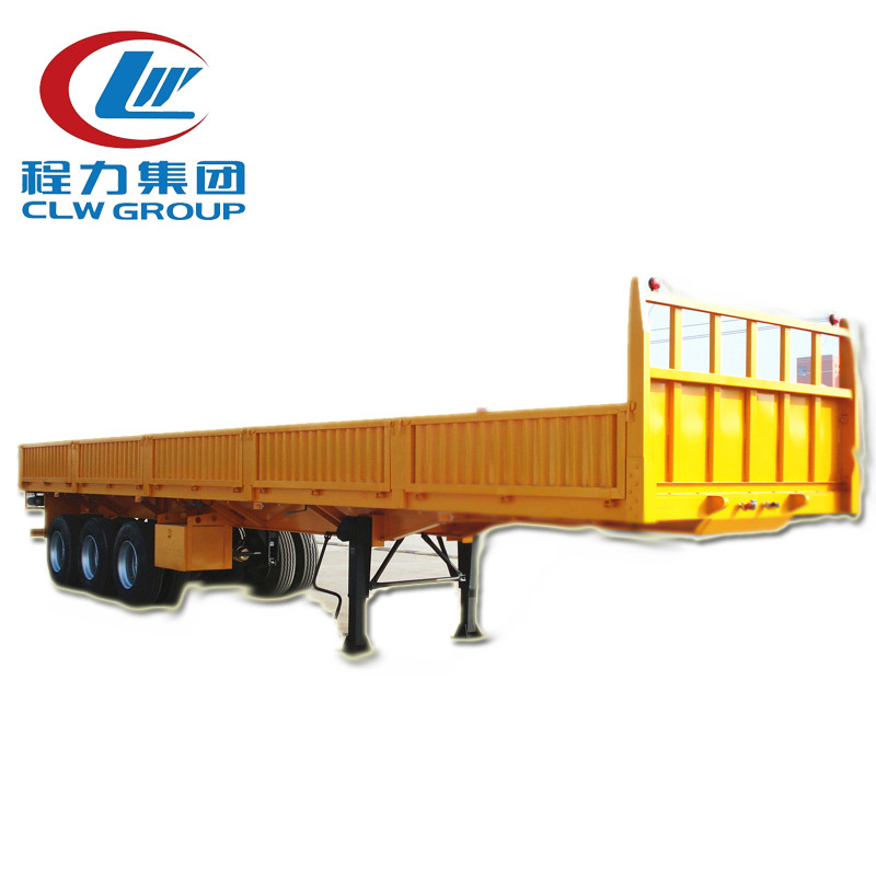 3 Axles 60Tons Side Wall Cargo Semi Trailers