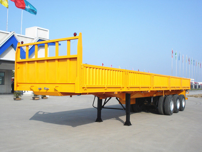 3 Axles 60Tons Side Wall Cargo Semi Trailers