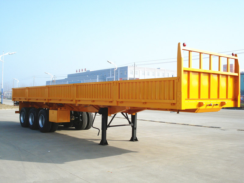 3 Axles 60Tons Side Wall Cargo Semi Trailers