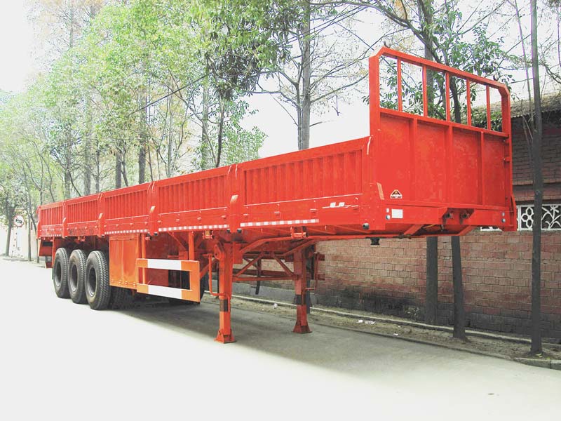 3 Axles 60Tons Side Wall Cargo Semi Trailers