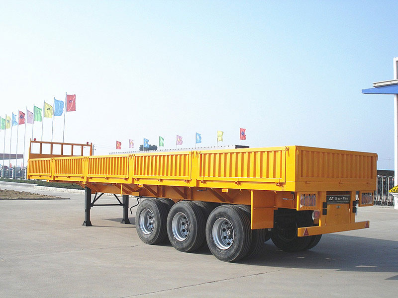 3 Axles 60Tons Side Wall Cargo Semi Trailers