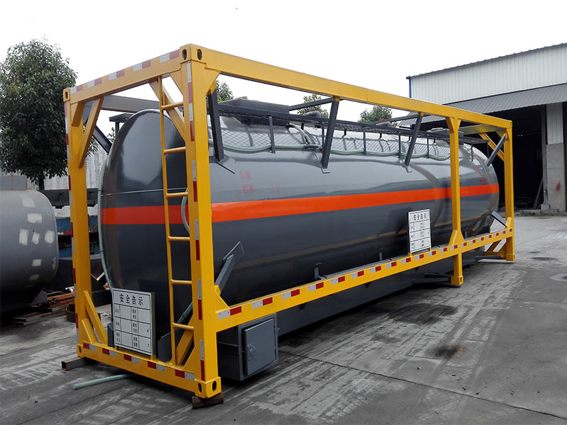 3-Axle chemical liquid ISO tank