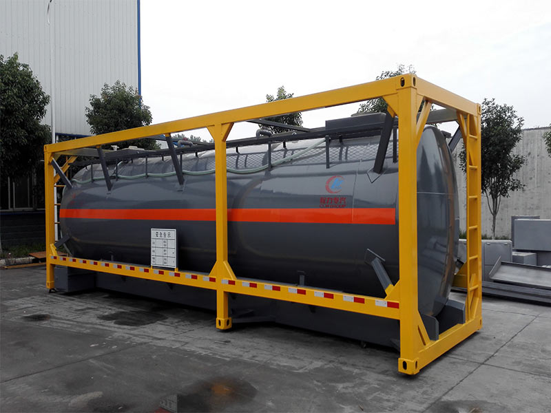 3-Axle chemical liquid ISO tank