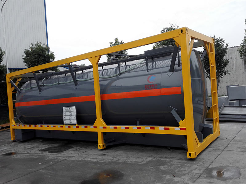 3-Axle chemical liquid ISO tank