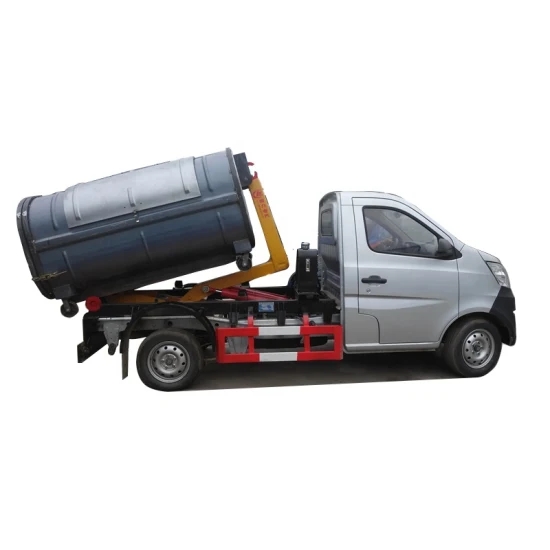 4X2 Foton 3cbm Hook Lift Garbage Truck