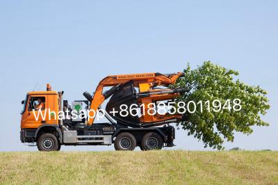 Shacman Tree Transplant Truck with 6blades Tree digger
